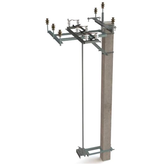 Комплект крепления разъединителя РЛНД на опору