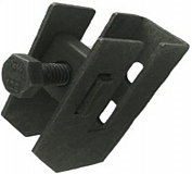 Держатель для полосы толщиной до 8мм с фиксирующим болтом ТДЦ оцинк.