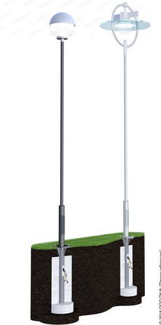 Опоры трубчатые фланцевые